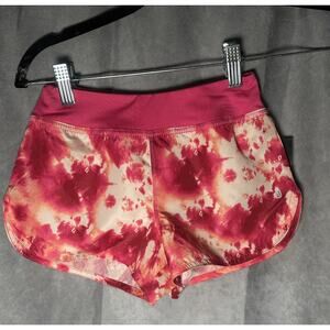 ID Ideology Athletic Tie-Dye Elastic-Waist Shorts Girls 6 Pink Shock Pull On